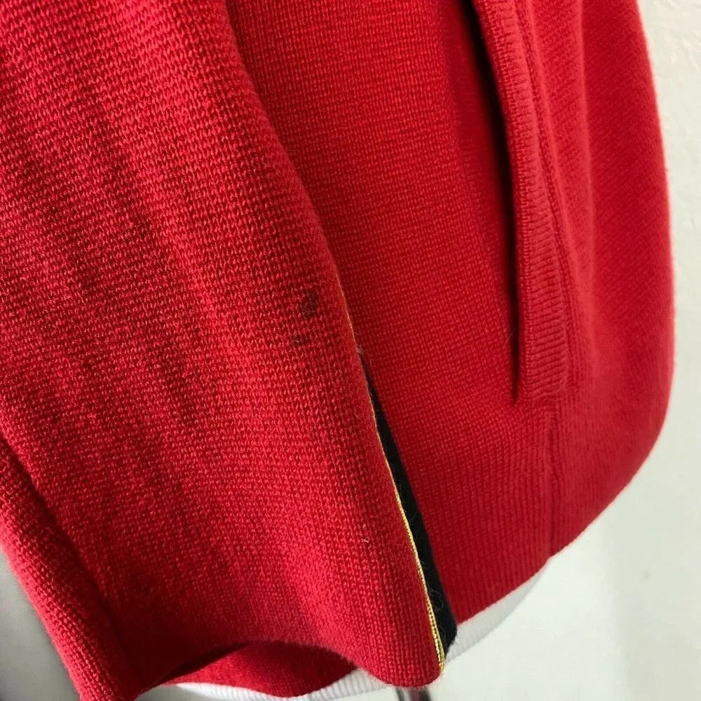 Lauren Ralph Lauren Sweater Full Zip Red sport Women Size M medium red - Picture 6 of 8